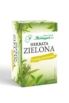 Herbata zielona Herbapol z trawą cytrynową 20 szt.