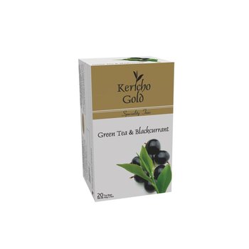 Herbata zielona KERICHO Green Tea & Black Currant 20 saszetek - Kericho Gold
