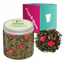 Herbata zielona MALINOWE MARZENIE maliny 120g - sypana liściasta herbata PREMIUM na prezent upominek Cup&You