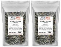 Herbata Zielona Mango 200g Owocowa Liściasta naturalna suszona Kol-Pol