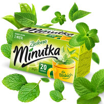 Herbata zielona Minutka z miętą 20 torebek