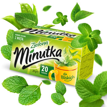 Herbata zielona Minutka z miętą 20 torebek - Minutka