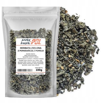 HERBATA ZIELONA POMARAŃCZA POMELO 100g Owocowa Liściasta naturalna Kol-Pol - Kol-pol
