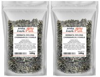 HERBATA ZIELONA POMARAŃCZA POMELO 200g Owocowa Liściasta naturalna Kol-Pol