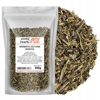 HERBATA ZIELONA SENCHA 200g Liściasta naturalna aromatyczna jakość Kol-Pol - Kol-pol