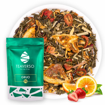 Herbata zielona Teaverso z truskawką i pomarańczą 50 g - TEAVERSO