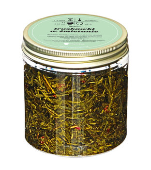 Herbata zielona TRUSKAWKI W ŚMIETANIE najlepsza sypana liściasta 100g truskawki - Cup&You