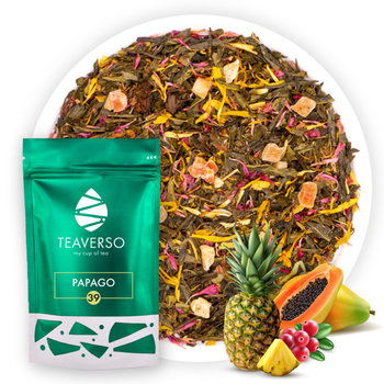 Herbata zielona z ananasem i papają  Papago  100 g - TEAVERSO