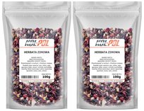 HERBATA ZIMOWA OWOCOWA 200g Świąteczna Hibiskus + owoce i przyprawy Kol-Pol