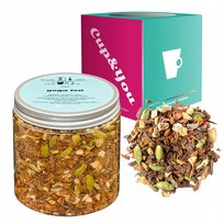 Herbata ziołowa rozgrzewająca YOGA TEA imbir cynamon kardamon goździki 200g - herbata sypana liściasta napar ziołowy PREMIUM na prezent upominek Cup&You