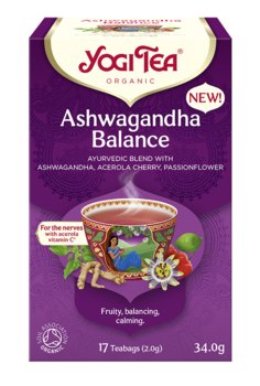 Herbatka Ajurwedyjska Równowaga Z Ashwagandhą (Ashwagandha Balance) Bio (17 X 2 G) 34 G - Yogi Tea - Inna marka
