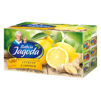 Herbatka owocowa Babcia Jagoda Cytryna z imbirem 20 torebek