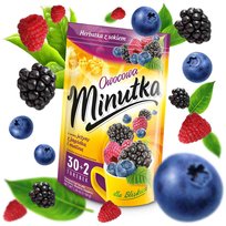 Herbatka owocowa Minutka z jeżyną, jagódkami i maliną 32 torebki