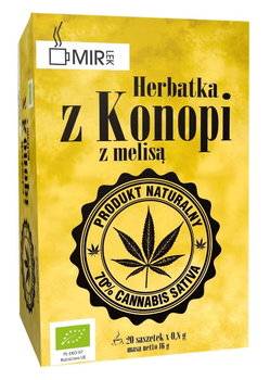 Herbatka ziołowa bio MIR-LEK Konopia z melisą, 20x0,8 g - MIR-LEK