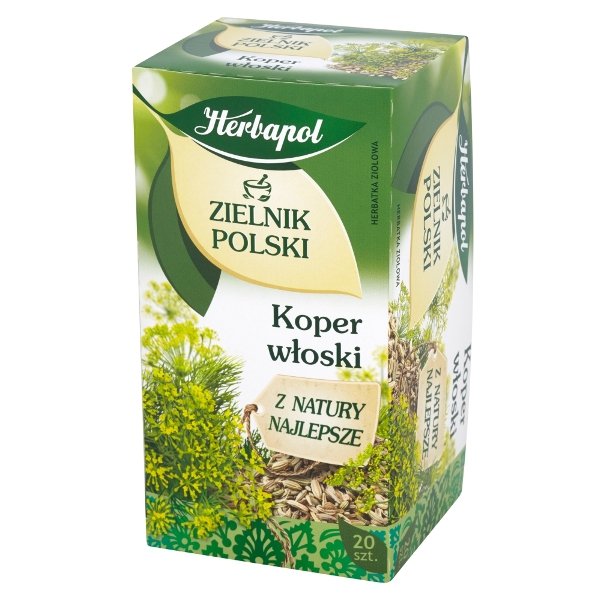 Herbatka Ziołowa HERBAPOL Zielnik Polski Koper Włoski, 20 Torebek ...