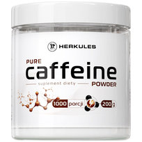 HERKULES Pure Caffeine Powder 200g CZYSTA KOFEINA PROSZEK KONCENTRACJA Herkules