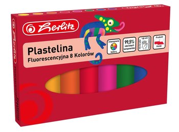 Herlitz, Plastelina fluorescencyjna, 8 szt. - Herlitz
