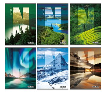 Herlitz zeszyt w linię, Nature, format A4, 80 kartek, 5 sztuk - Herlitz