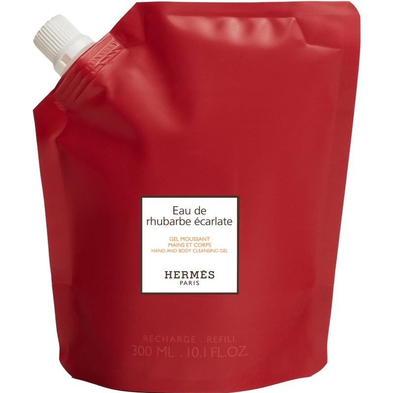HERMES Eau de rhubarbe éclatée 300ml Hermès Eau De Rhubarbe Écarlate Hand and Body Cleans Gel