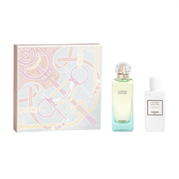 Hermes Un Jardin Sur Le Nil zestaw woda toaletowa spray 100ml + balsam do ciała 80ml - Hermes