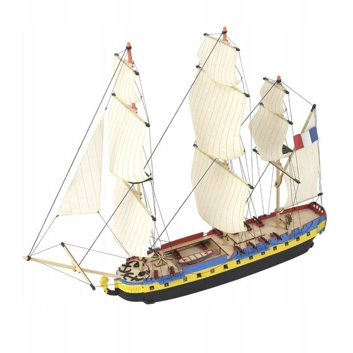 Maquette Bateau Hermione La Fayette - Kit Bois Débutant 1:160 - 120 Pièces - Artesanía Latina