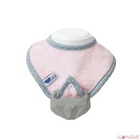 Hevea, Lulla SupeRRO Baby, Śliniak z gryzakiem, Róż LullaLove