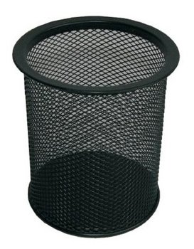 Hexagon, przybornik na biurko, metal, siatka - Hexagon