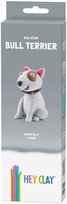 Hey Clay, masa plastyczna, Psy bull terrier, 3pak Hey Clay