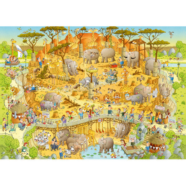 Heye, puzzle, African Habitat, 1000 el.