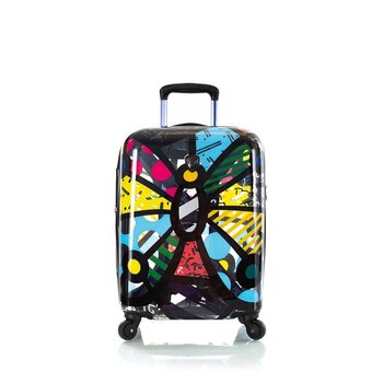 Heys Britto Butterfly twarda mała transparentna walizka kabinowa na kółkach - Heys