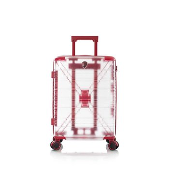 Heys X-Ray średnia czerwona transparentna walizka na kółkach - Heys