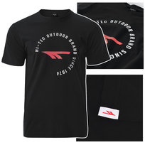 HI-TEC Koszulka Męska T-shirt Bawełniana OLEN Czarna Rozmiar M Hi-Tec