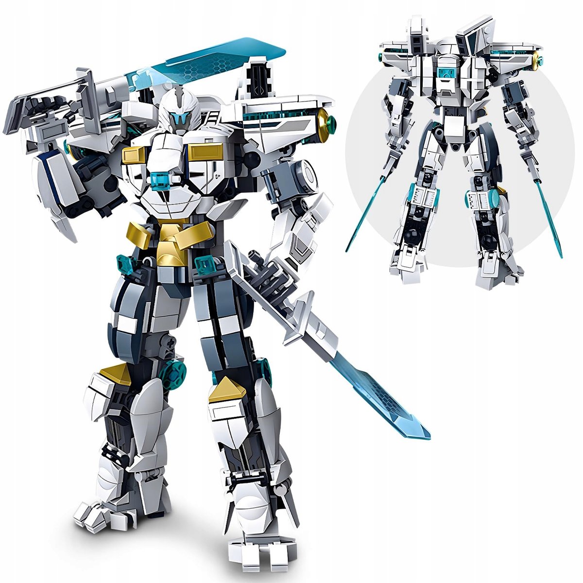 HIGH GODO Mech Robot, 542 Pezzi Transforming Toy Regali per Ragazzi e Ragazze dai 6 Anni in su
