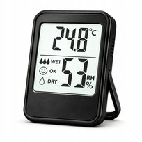 HIGROMETR TERMOMETR CYFROWY POKOJOWY LCD CZUJNIK TEMPERATURY I WILGOTNOŚCI Allbag