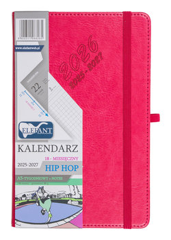 Hip hop Kalendarz 18 miesięczny A5 tygodniowy karmazyn (73770831 ) - Elefant