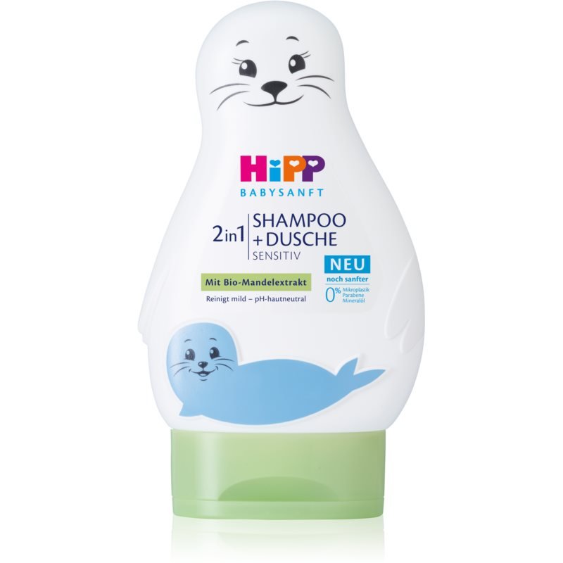 Empik Hipp Babysanft Sensitive szampon dla dzieci do ciała i włosów Seal 200 ml