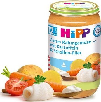 HiPP, Bio, kremowe warzywa z flądrą, 250 g - Hipp