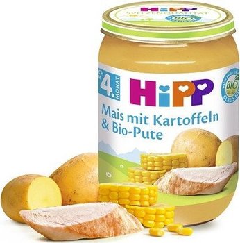 HiPP, Bio, kukurydza z ziemniakami indyk, 190 g  - Hipp