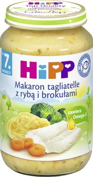 Hipp, Obiadek, Makaron tagliatelle z rybą i brokułami, 220 g, 7m+ - Hipp