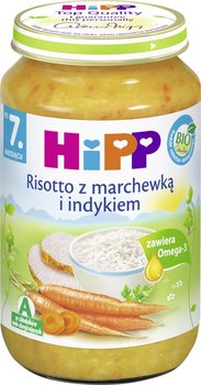 Hipp, Obiadek, Risotto z marchewką i indykiem bio, 220 g, 7m+ - Hipp