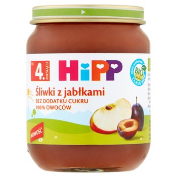 HIPP Śliwki z jabłkami po 4. miesiącu 125 g Bio - Hipp