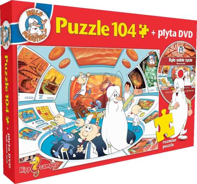 Hippocampus, puzzle, zestaw, Było sobie życie / Sala Mistrza, DVD, 104 el.