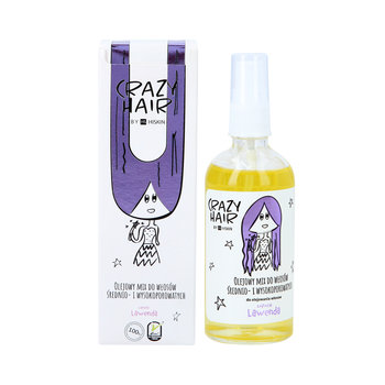 Hiskin Crazy Hair Olej Do Włosów Średnio I Wysokoporowatych O Zapachu Lawendy 100ml - HISKIN