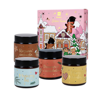 HISKIN HOME ZESTAW ŚWIĄTECZNYCH ŚWIEC SOJOWYCH 4X100G - Hiskin Home