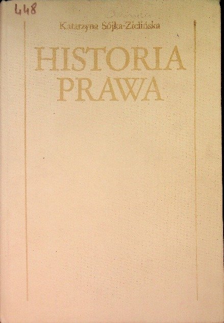 Historia prawa - Sójka-Zielińska Katarzyna | Książka w Empik
