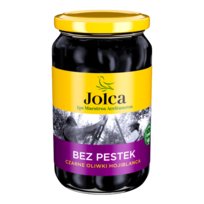 Hiszpańskie oliwki czarne bez pestek w słoiku 350 g Jolca