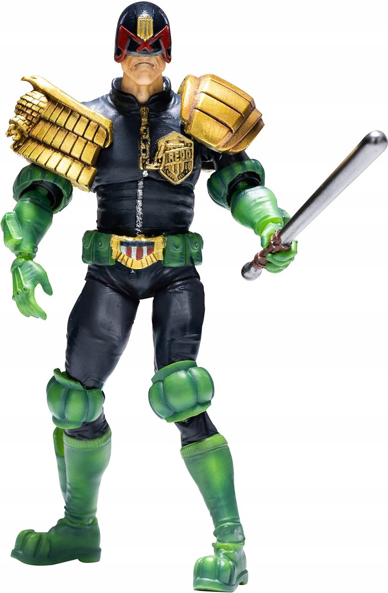 Hiya Toys Judge Dredd: Gaze Into The Fist Of Dredd – Action Figure 1:18 (10 Cm) – Confezione Da 2