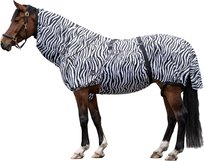 HKM 7238 Koc derka dla konia 125 na egzemę przed owadami biało-czarny