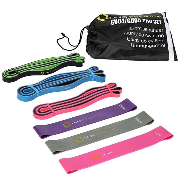 HMS Exercise rubber set GU04/06 Professional set - buy at