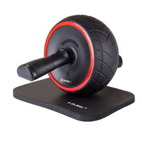 HMS, Wałek z matą do ćwiczeń, czarno-czerwony, WA14